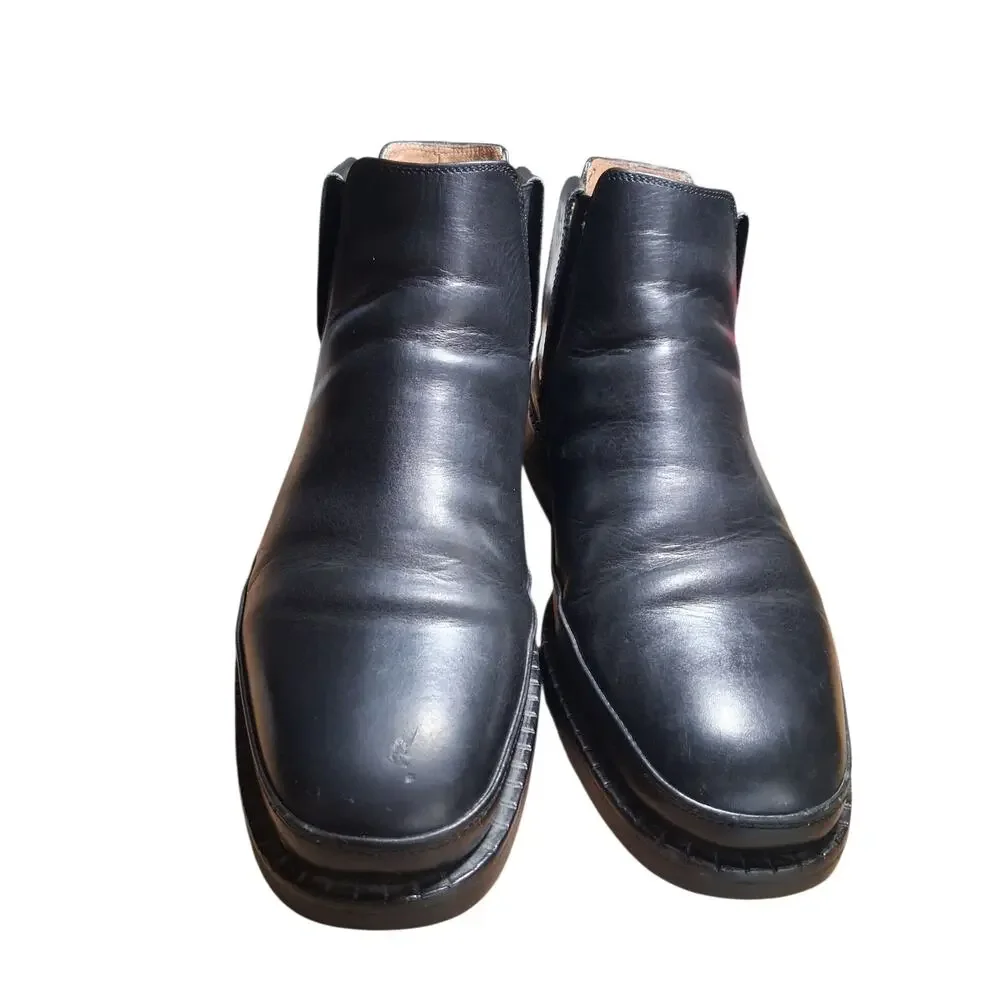 Michael Toschi CIS Mens size‎ 10½ Black Leather Luxury Prep Casual Italy Boots